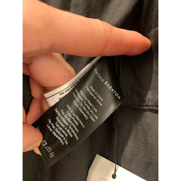 NWT Aritzia Babaton Bowerman Black Asymmetrical Zip Down Puffer Jacket Coat XS 0 - Picture 13 of 14